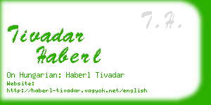 tivadar haberl business card